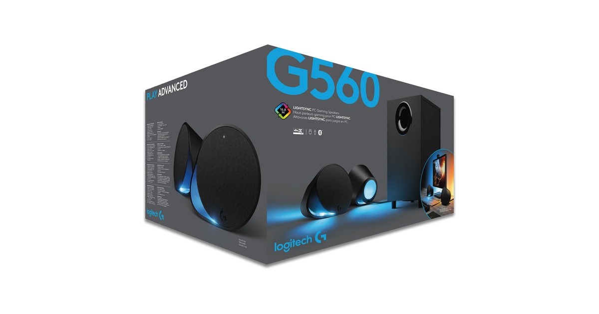 LogitechG560 LIGHTSYNC pc-luidspreker  (Zwart)