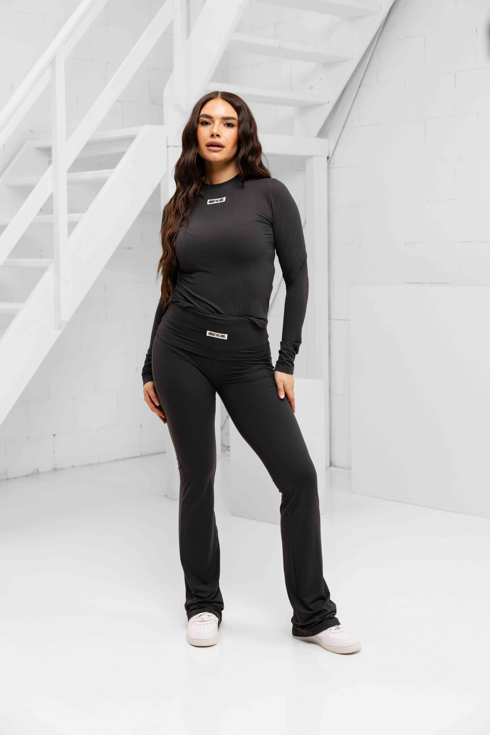 Unique The Label Nena Pants Dames Donkergrijs