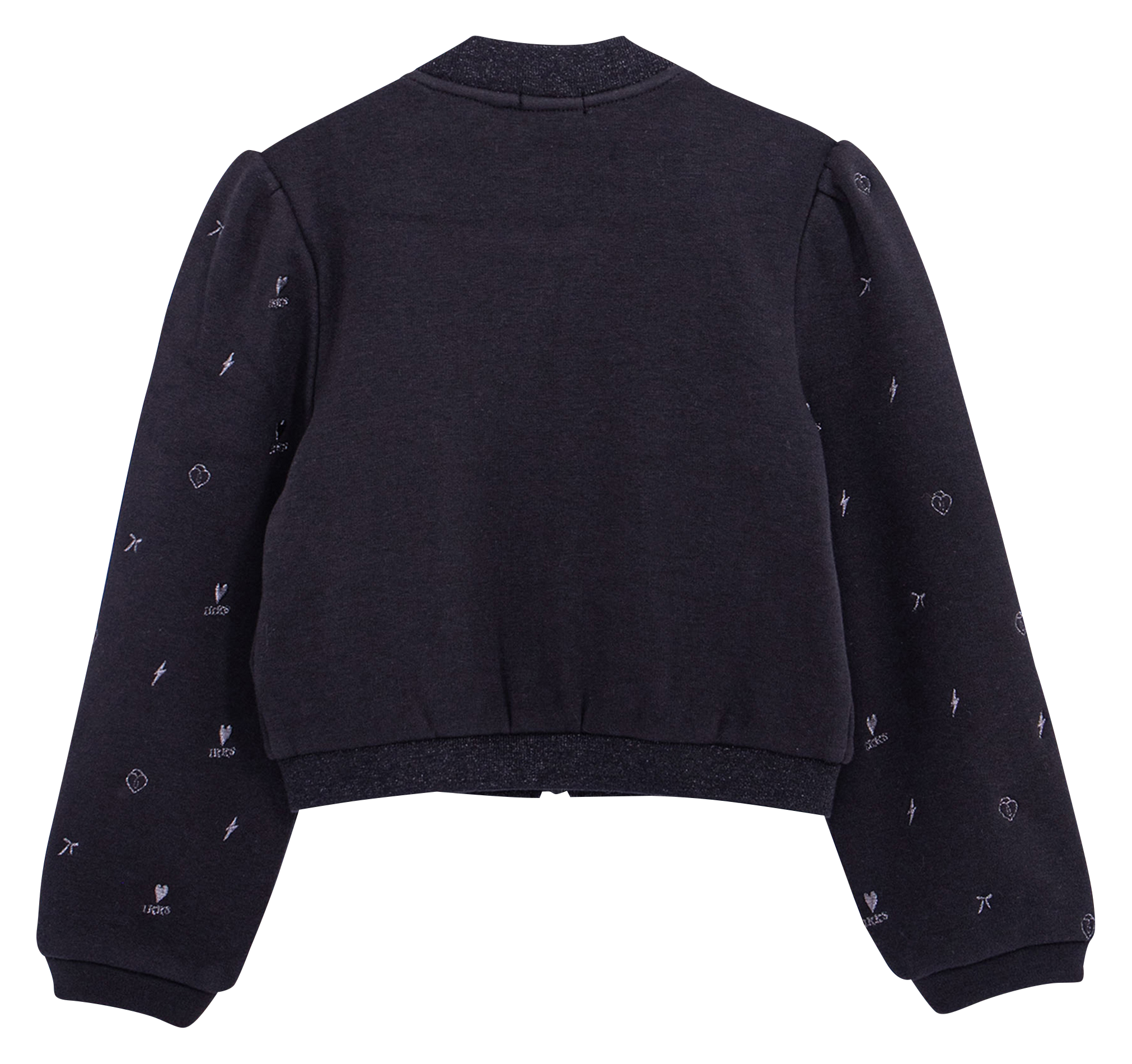 Cardigan court manches longues | Noir