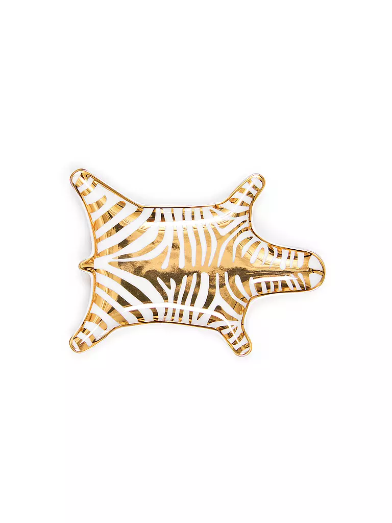 JONATHAN ADLER Schale ZEBRA 15x11cm Gold gold