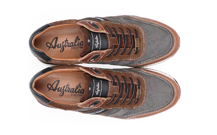 Australian Footwear Filmon Grey Brown Black