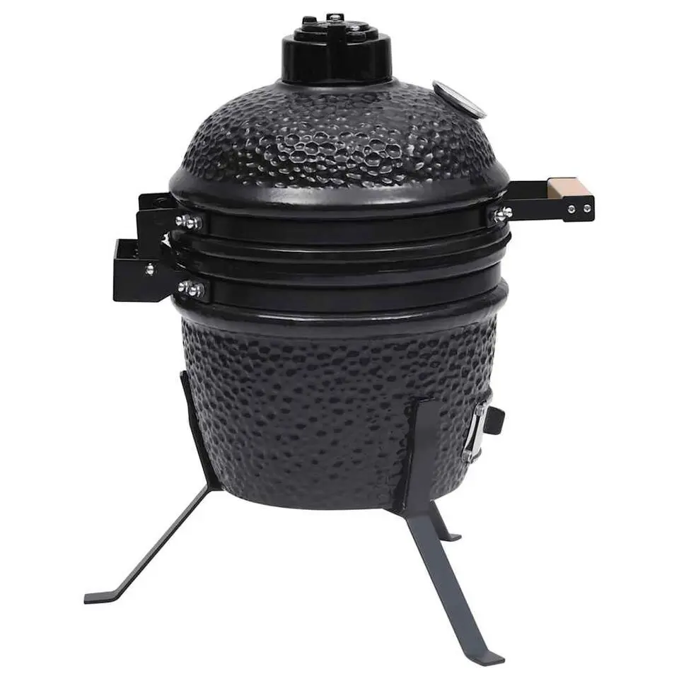 vidaXL - Rokersbarbecue - Zwart - Keramiek