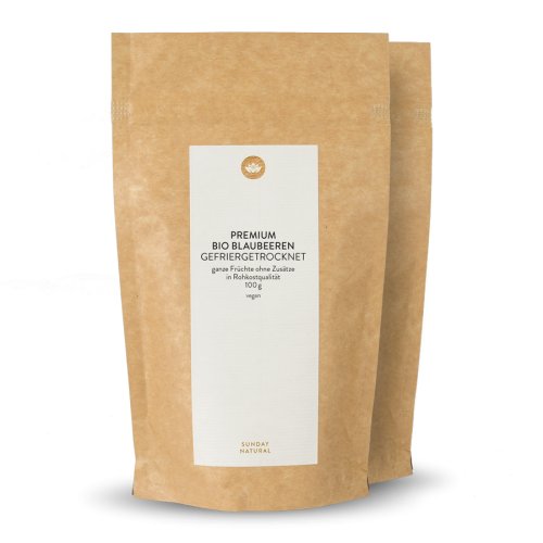 Sunday Natural Products  Bio BlaubeerenGefriergetrocknet