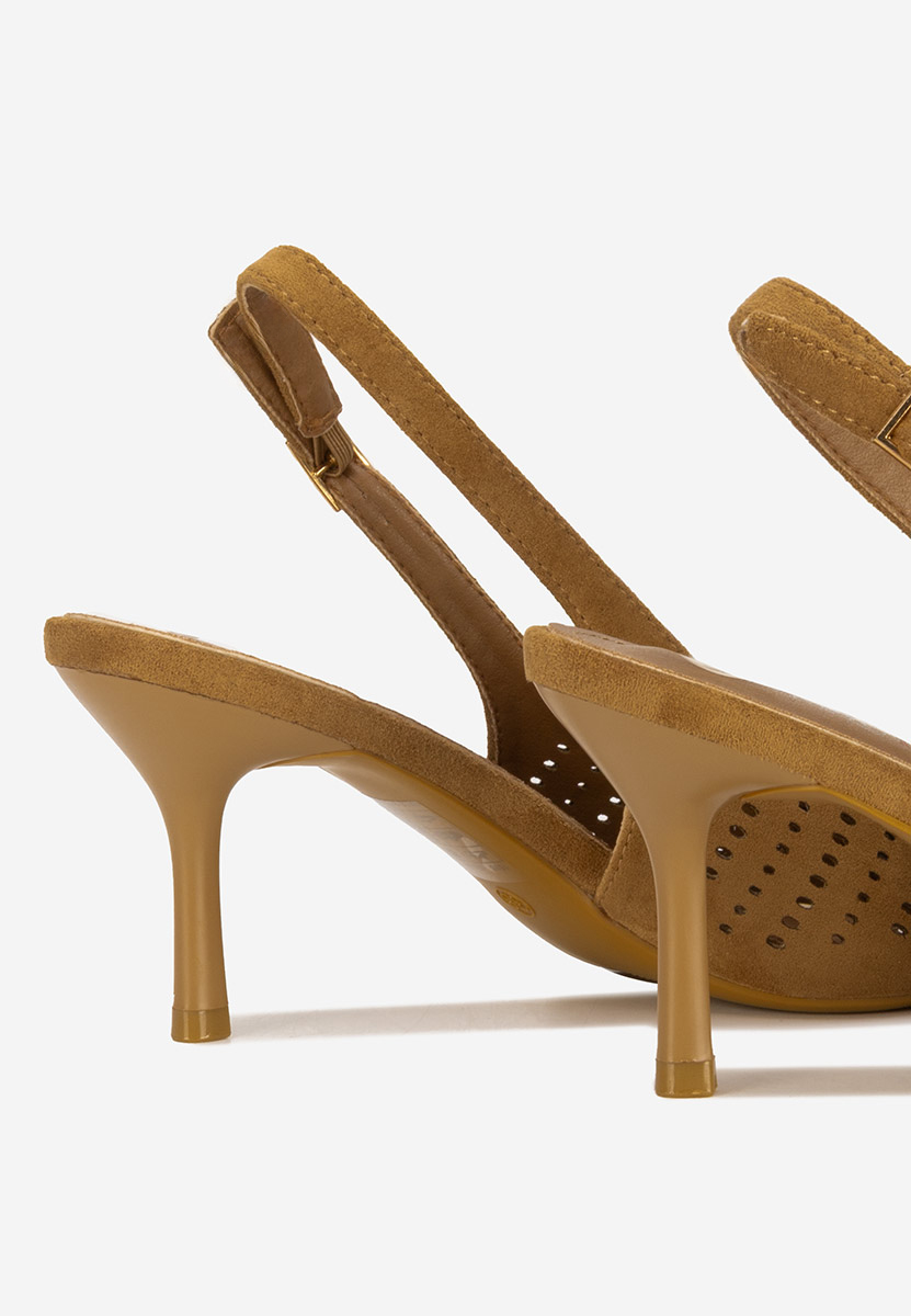 Chaussures slingback kaki Osyana