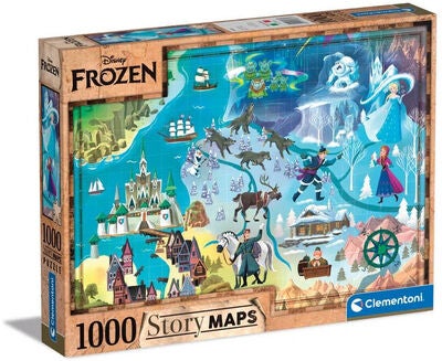 Clementoni Puslespill Disney Frozen Kart 1000 Brikker