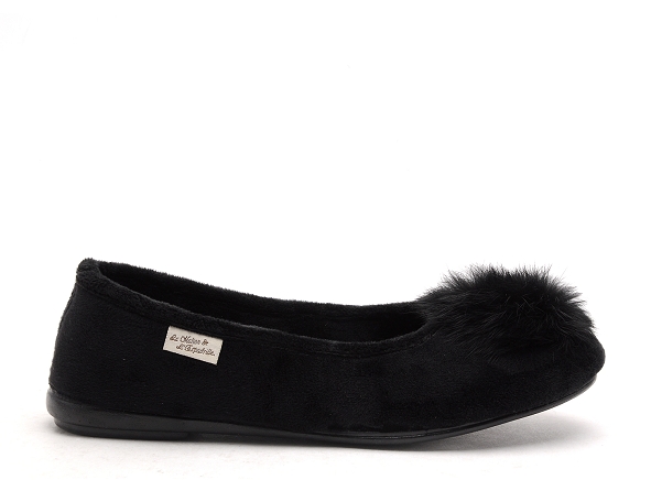 La maison de l espadrille chaussons femme 6056 6 noir