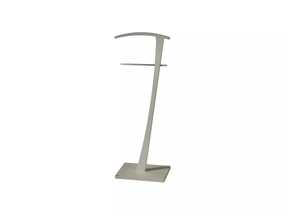Valet de nuit - H115cm x L48cm x P28cm - hêtre massif taupe - Lindes