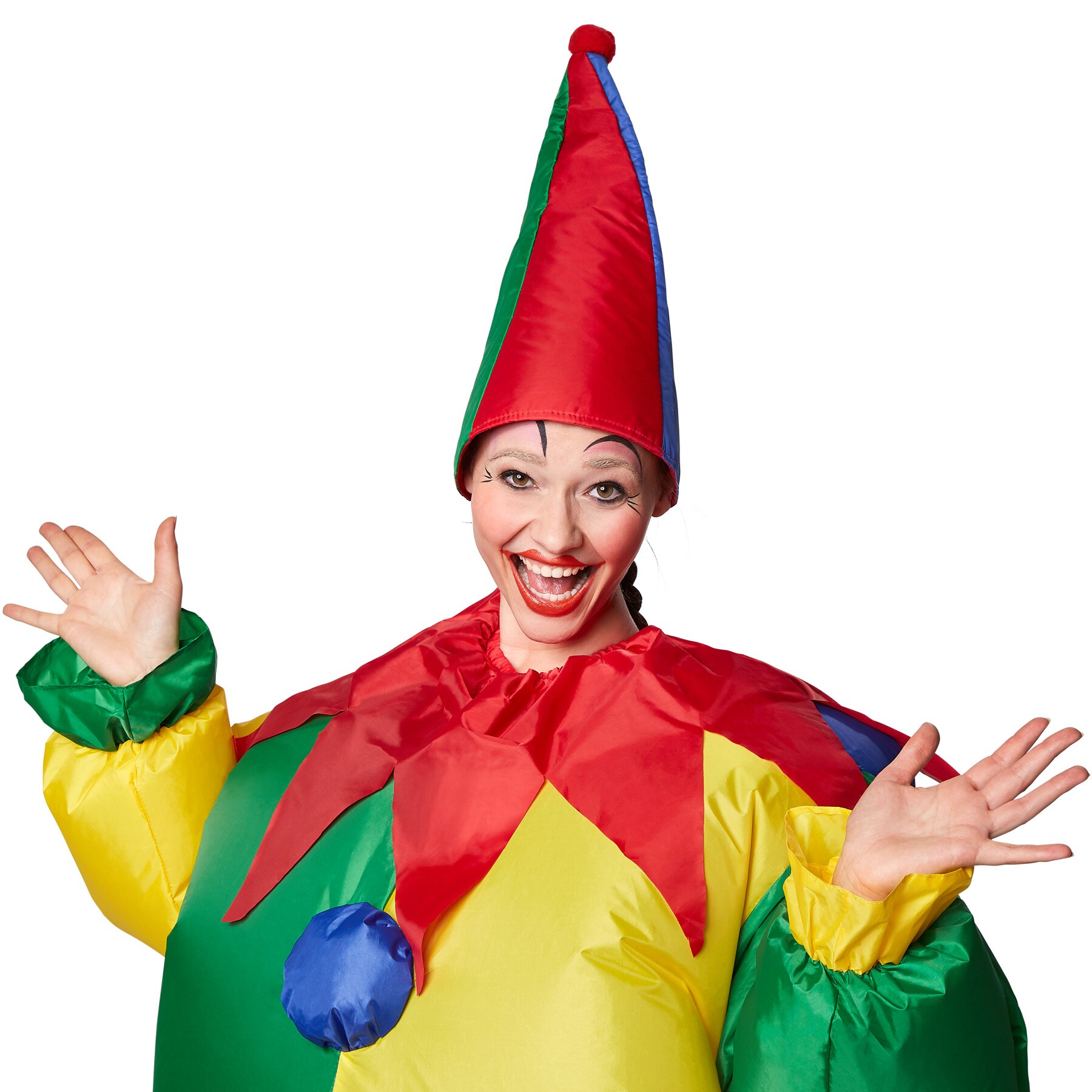 tectake® Selbstaufblasbares Kostüm Clown