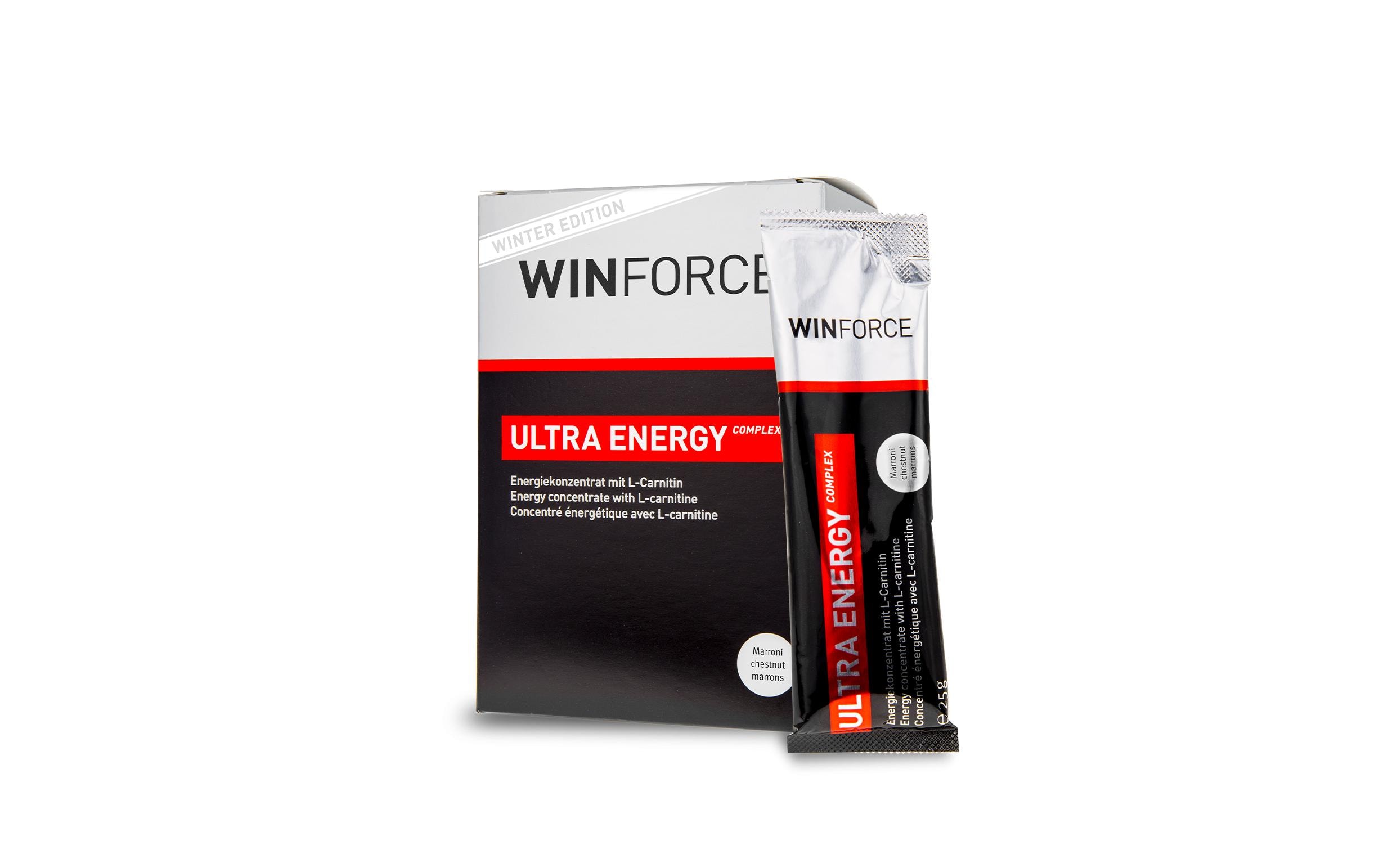 Pulver Ultra Energy Complex Maroni, 10 StückEnergiekonzentrat für Sportler
