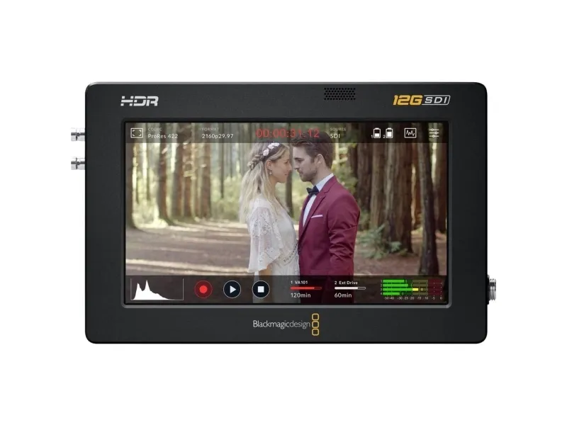 Blackmagic Video Assist 12G HDR - LCD / DVR combo - farve - på kamera - 5