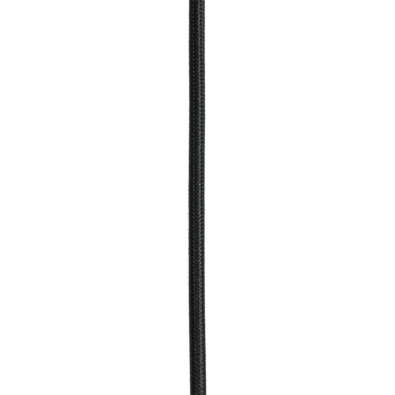 Moderne hanglamp zwart 100 cm 5-lichts met smoke glas - Athens