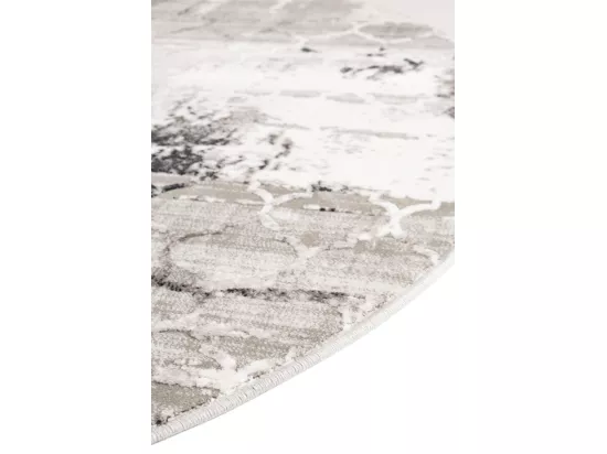 Tapis 240x240 gris Davos Mesh