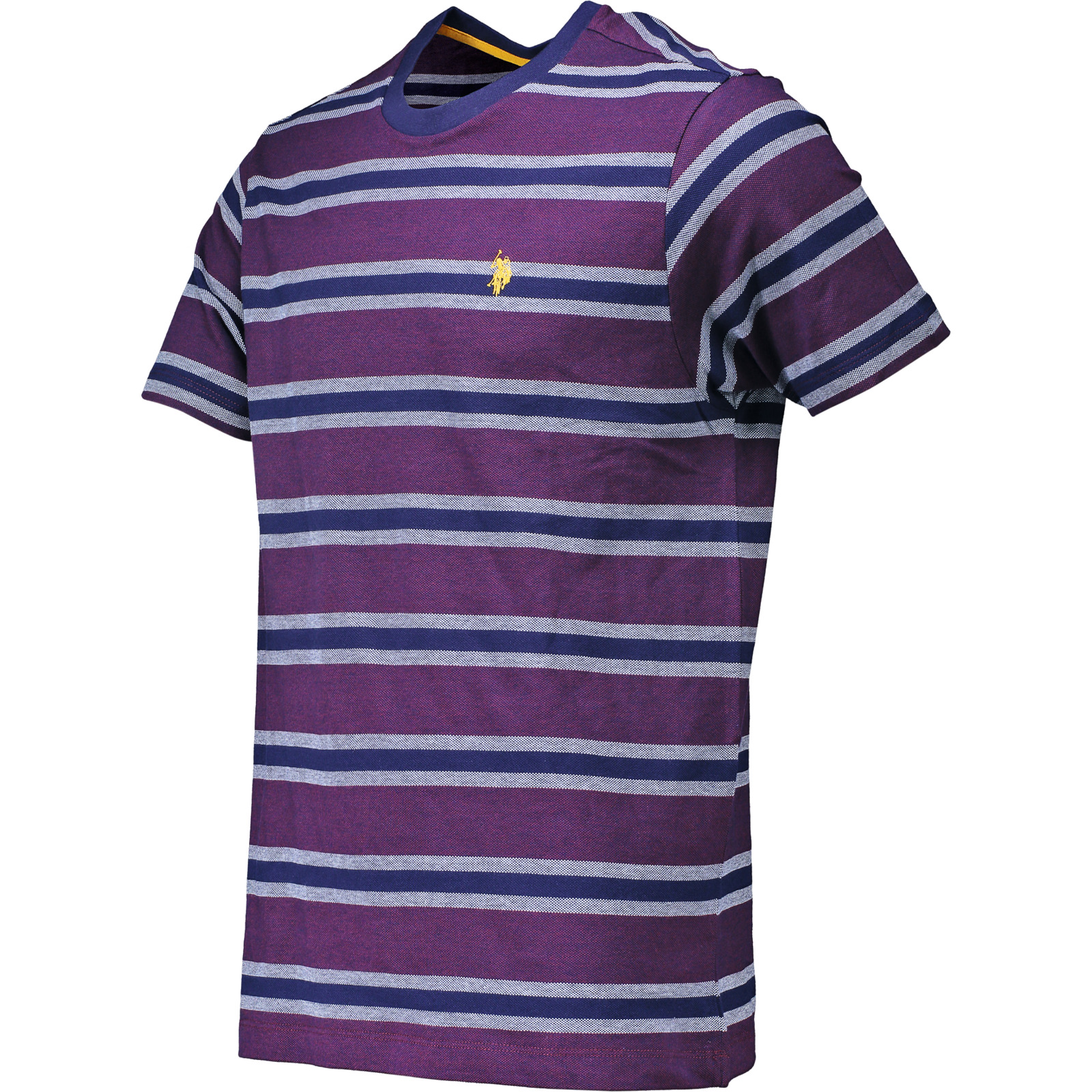 U.S. Polo Assn. Herren-T-Shirt Streifen Tee M, blau