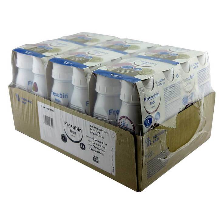 Fresubin Hepa Drink Cappuccino Trinkflasche, 6X4X200 ml