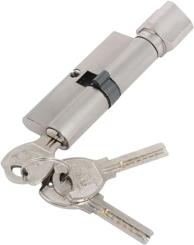 Låsecylinder med 3 nøgler / dørlås med høj sikkerhed 90 mm