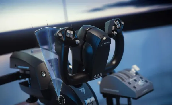 Thrustmaster Civil Aviation (TCA) Yoke Boeing Edition - Spænde - kablet - for PC, Microsoft Xbox One, Microsoft Xbox Series S, Microsoft Xbox Series X