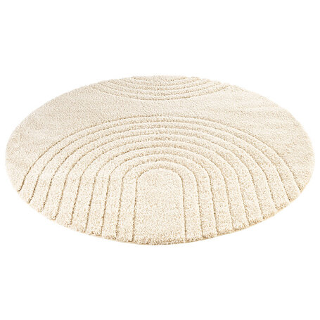 Vloerkleed Norwalk Rond - Crème - ø 160 cm