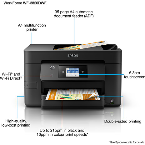 Epson WorkForce Pro WF-3820DWF printer