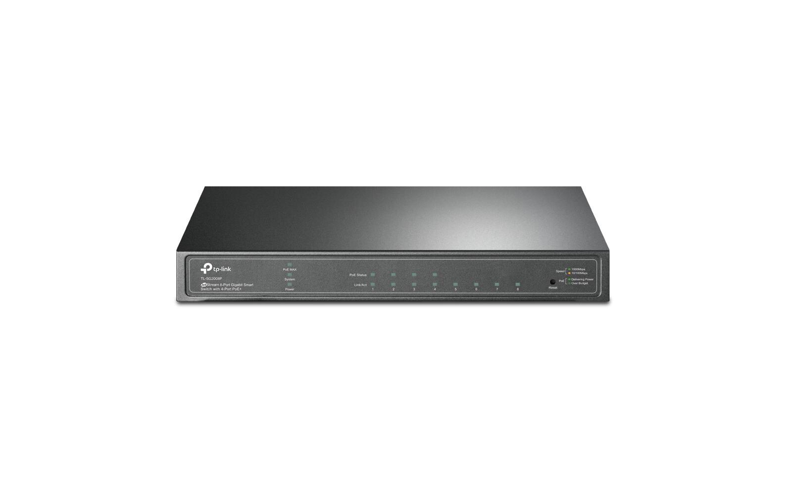 PoE+ Switch Managed Switch 8 x 1G SG2008P 8 PortOmada 8-Port Gigabit Smart Switch mit 4-Port PoE+