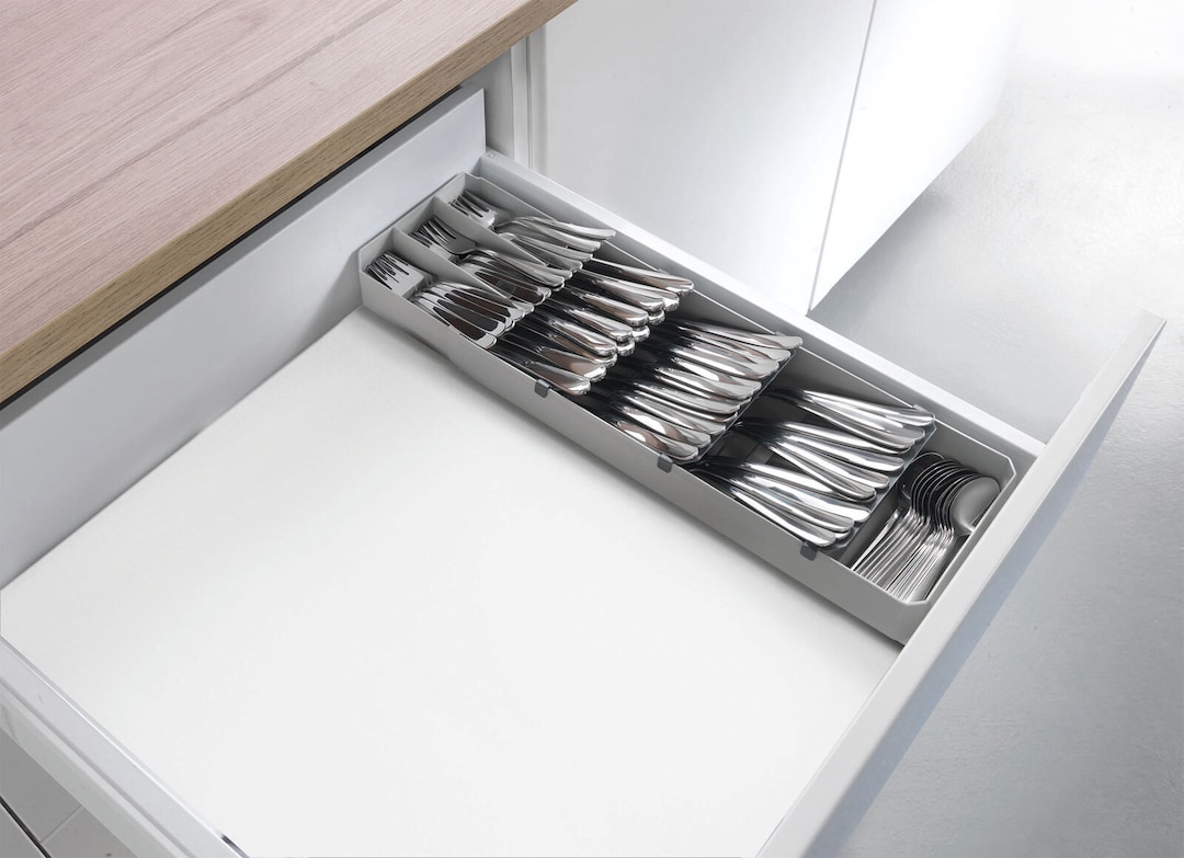 metaltex Besteck-Organizer UNI FIT 2er Set grau