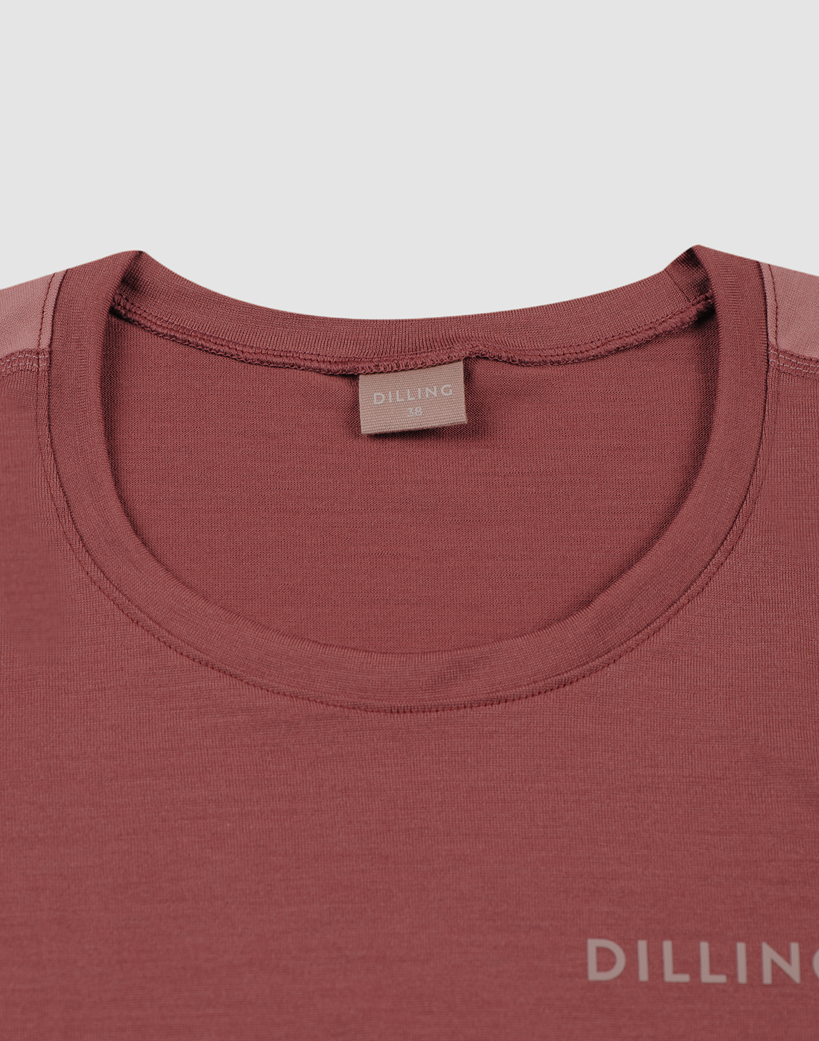 Shirt van merinowol voor dames in Rouge
