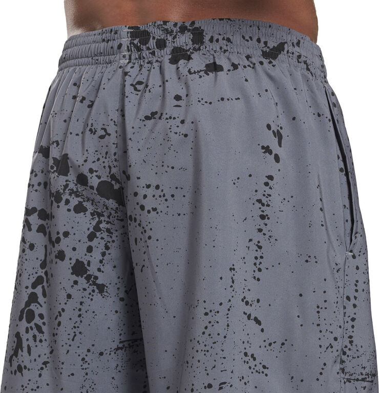 Reebok Workout Ready Allover Print træningsshorts Grå
