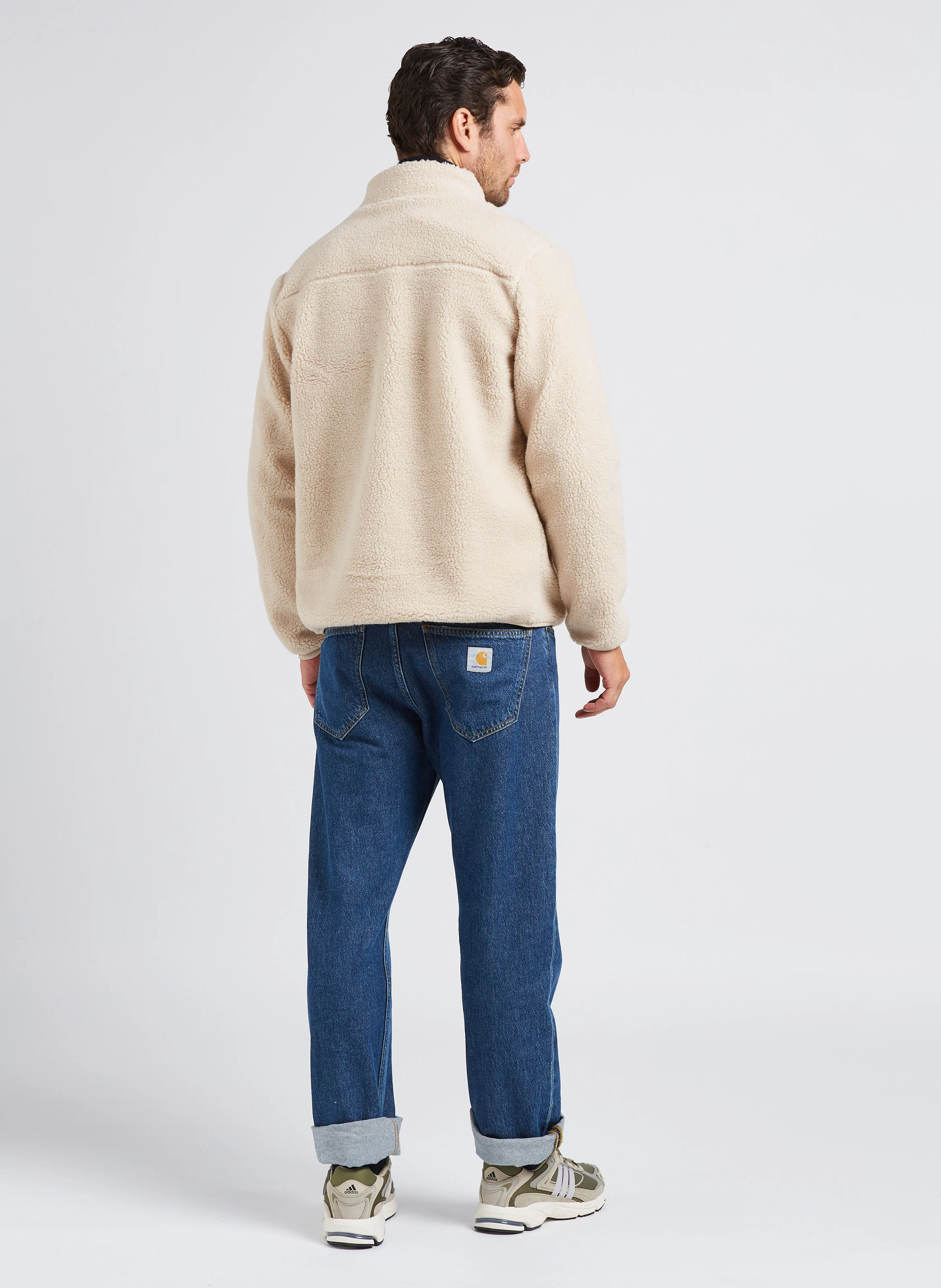 Veste col montant en polaire | Beige