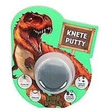 Depesche Dino World Spring-Knete mit Glitzer, 1 Packung, 4-fach sortiert