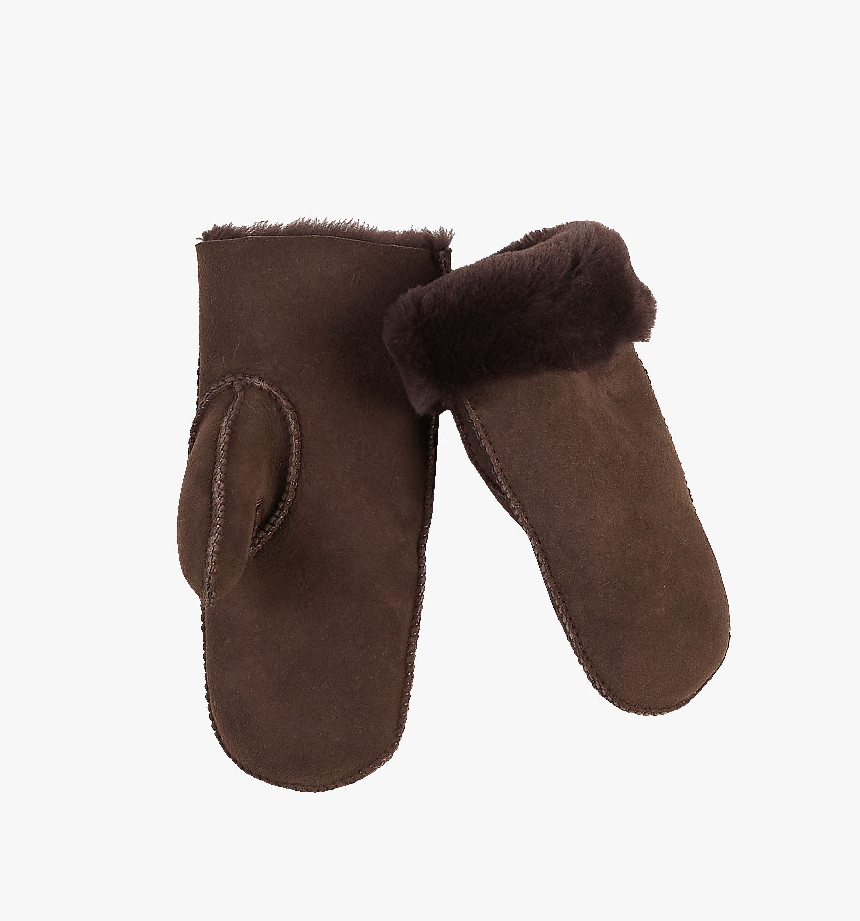 Ullvott mørk brun - one size