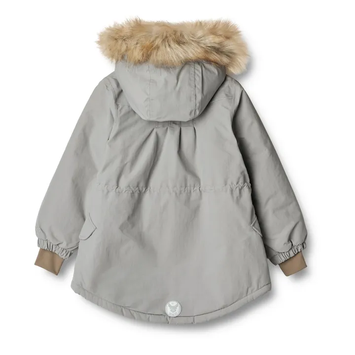 Wheat Parka Façon Fourrrure Matières Recyclées Mathilde | Gris