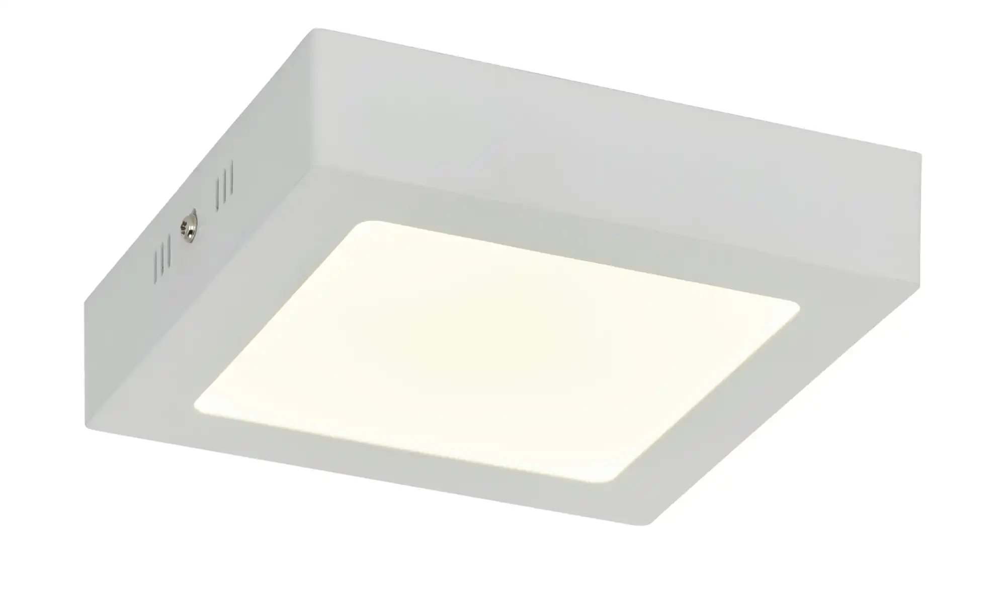LED-Deckenleuchte, eckig, weiß matt