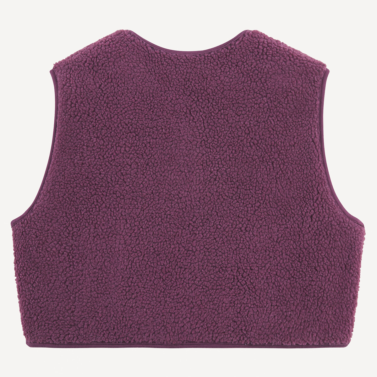 COLEÇÕES LA REDOUTE<br>Cardigã sherpa sem mangas