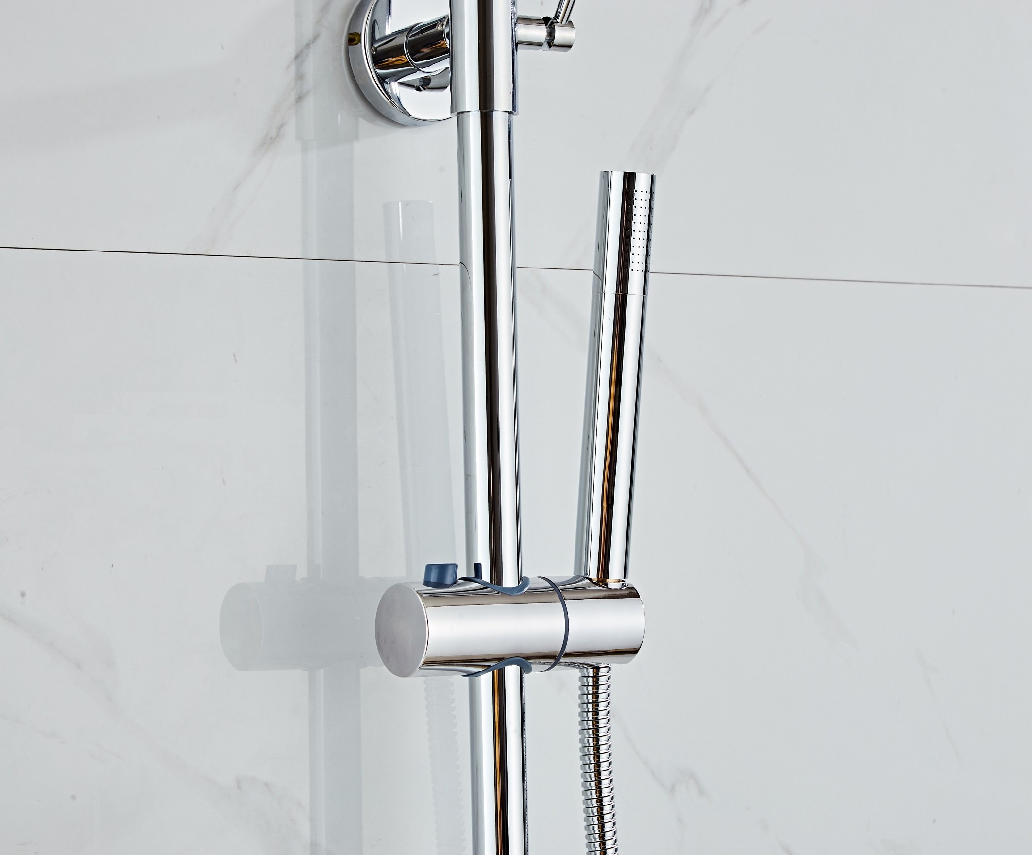 Saniclear Talpa opbouw regendouche chroom 20cm hoofddouche staafhanddouche