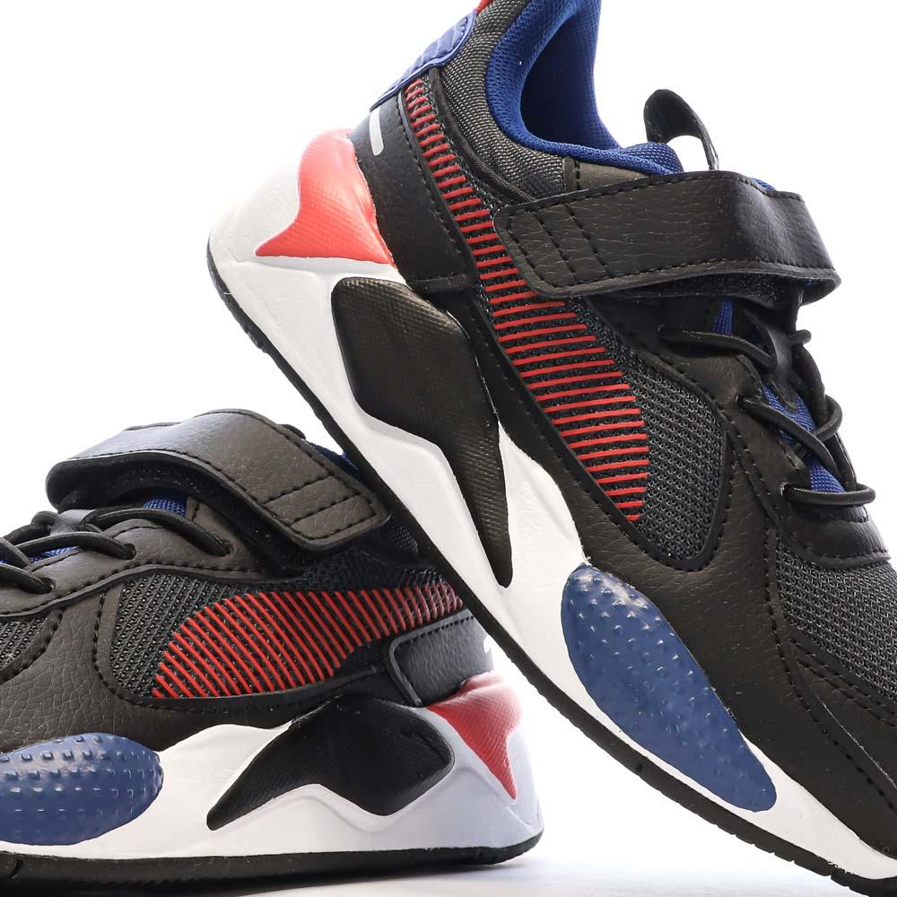 Puma Baskets Noires/Bleu/Rouge Garçon Puma 395555-03