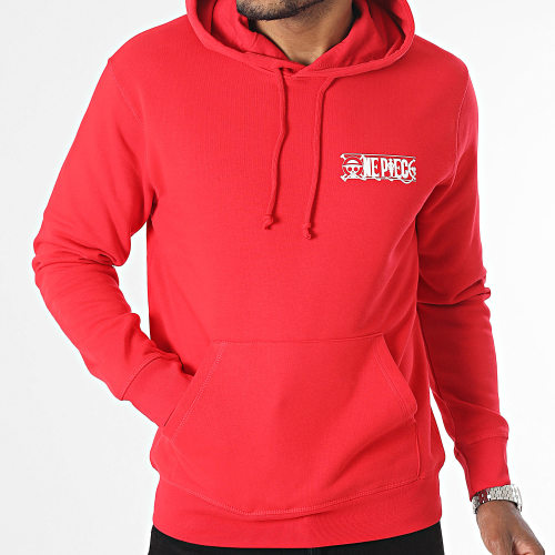 Sweat Capuche Luffy 56 Rouge