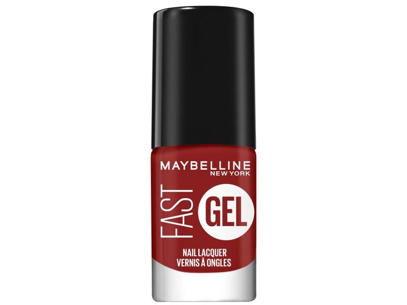 Maybelline Nagellack Fast Gel 12 Rebel Red Intensiver, langanhaltender Nagellack mit Gel-Effekt