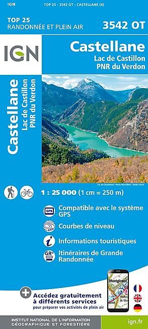 IGN - TOP25 3542OT CASTELLANE 1 25 000