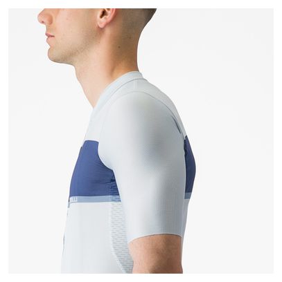 Maillot Manches Courtes Castelli Tradizione Bleu/Bleu Clair