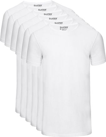 Slater 6-pack Basic Fit T-shirt Wit 7500 kopen