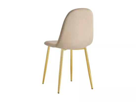 CHAISE SCANDINAVE GOLD TAUPE X4 PCS