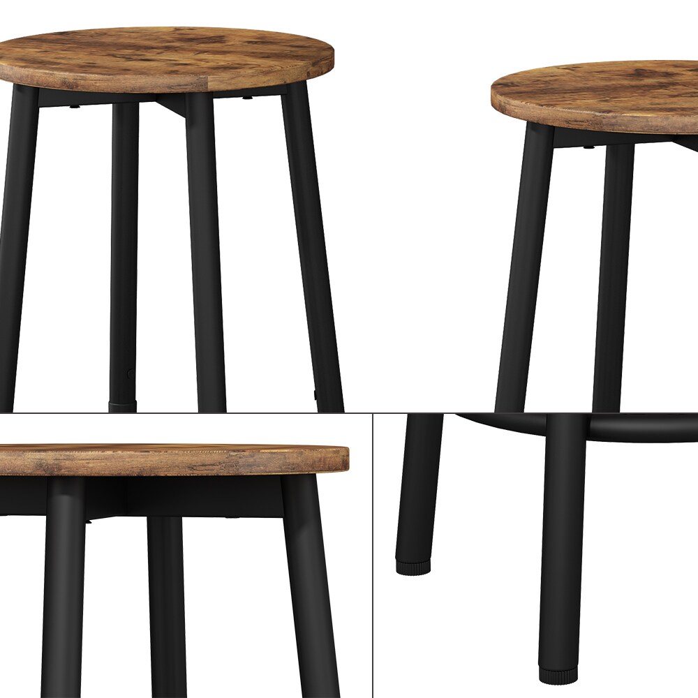 Vicco Barhocker Edmonton Eiche rustikal 31,5 x 64 cm 2er Set