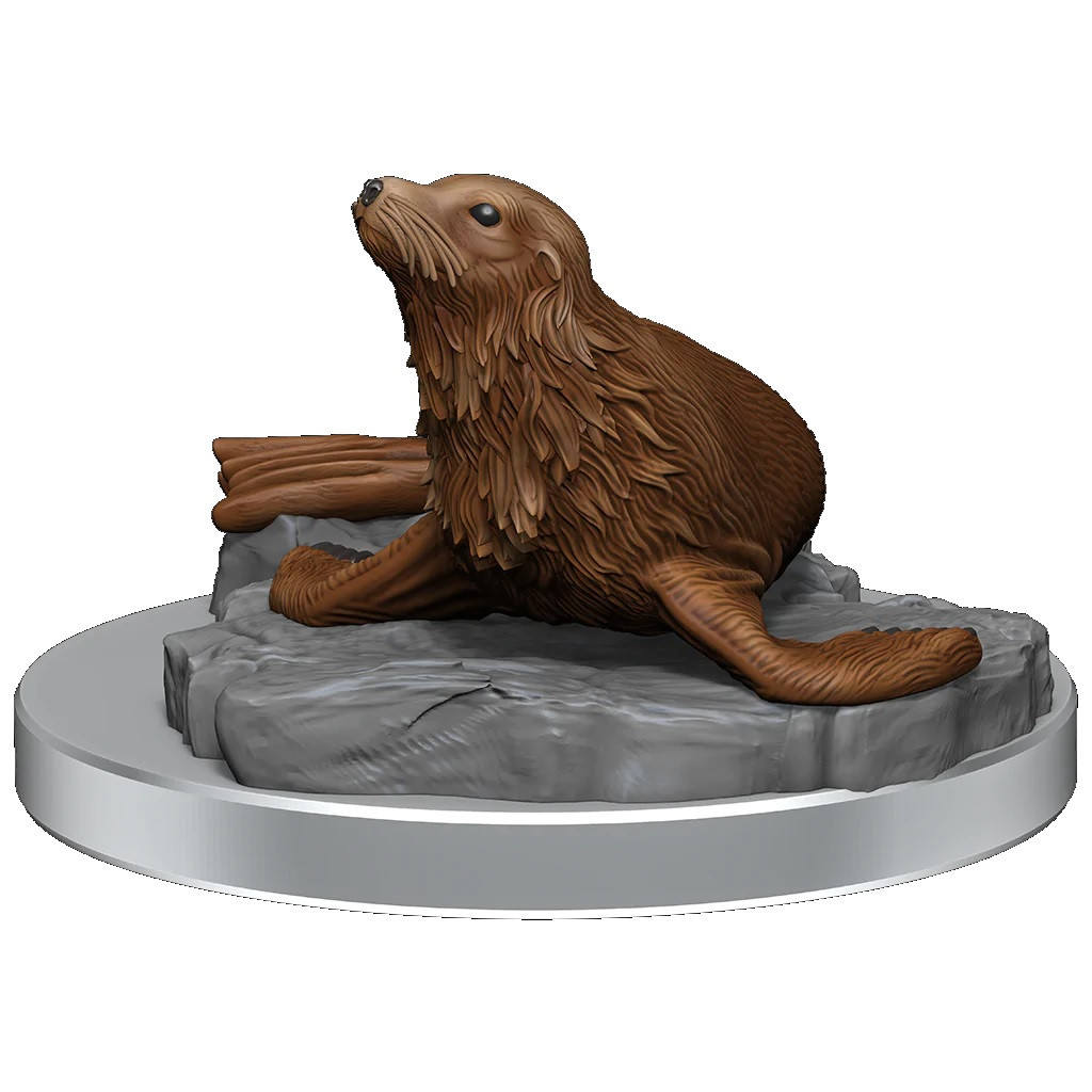 D&D Nolzur's Marvelous Unpainted Miniatures: Locathah & Seal
