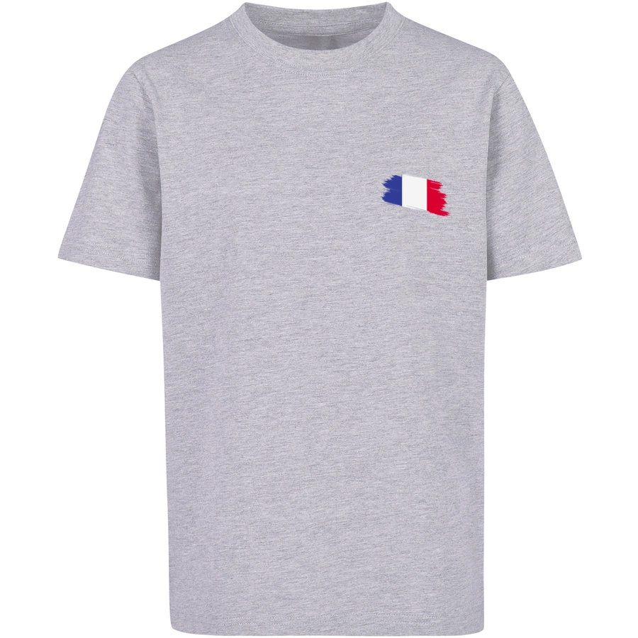 F4NT4STIC T-Shirt France Frankreich Flagge Fahne heather grey