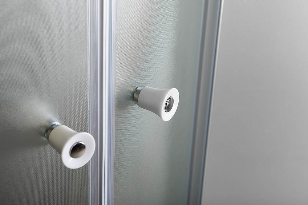 Aqualine Quadrant douchecabine kwartrond 90x90 mat glas