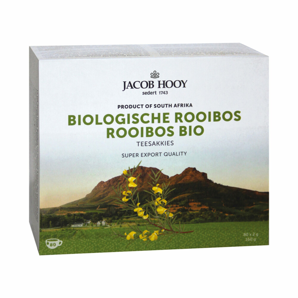 3x Jacob Hooy Rooibos Zakjes 80 stuks