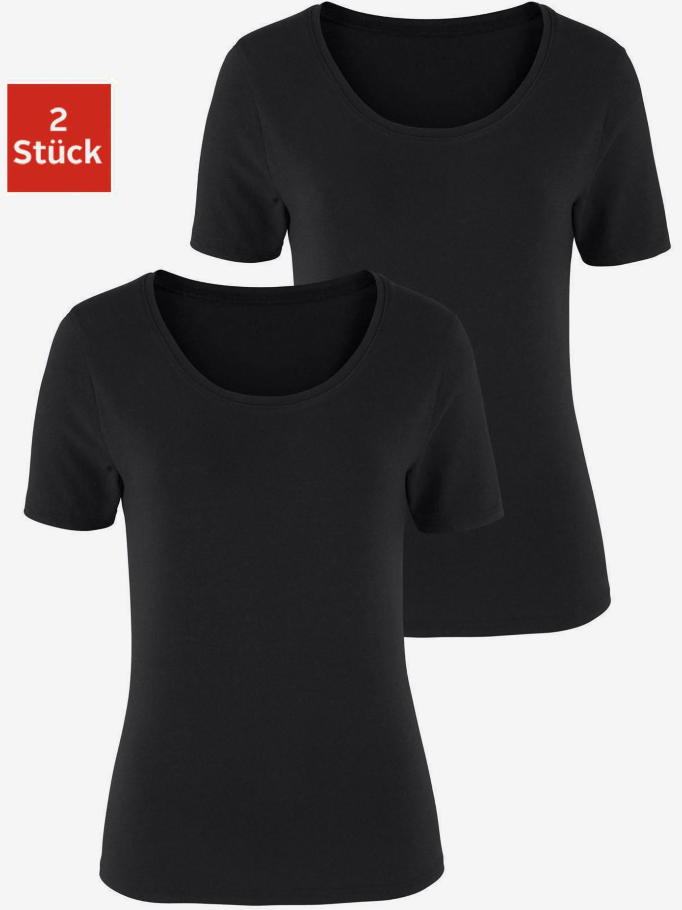T-shirt à manches courtes t-shirts vivance en lot de 2