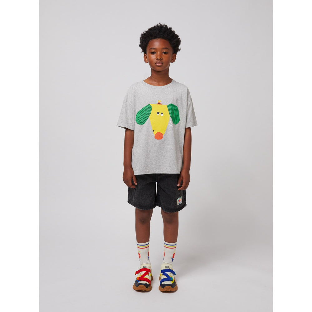 Køb Bobo Choses Heather Grey Happy Dog T-Shirt