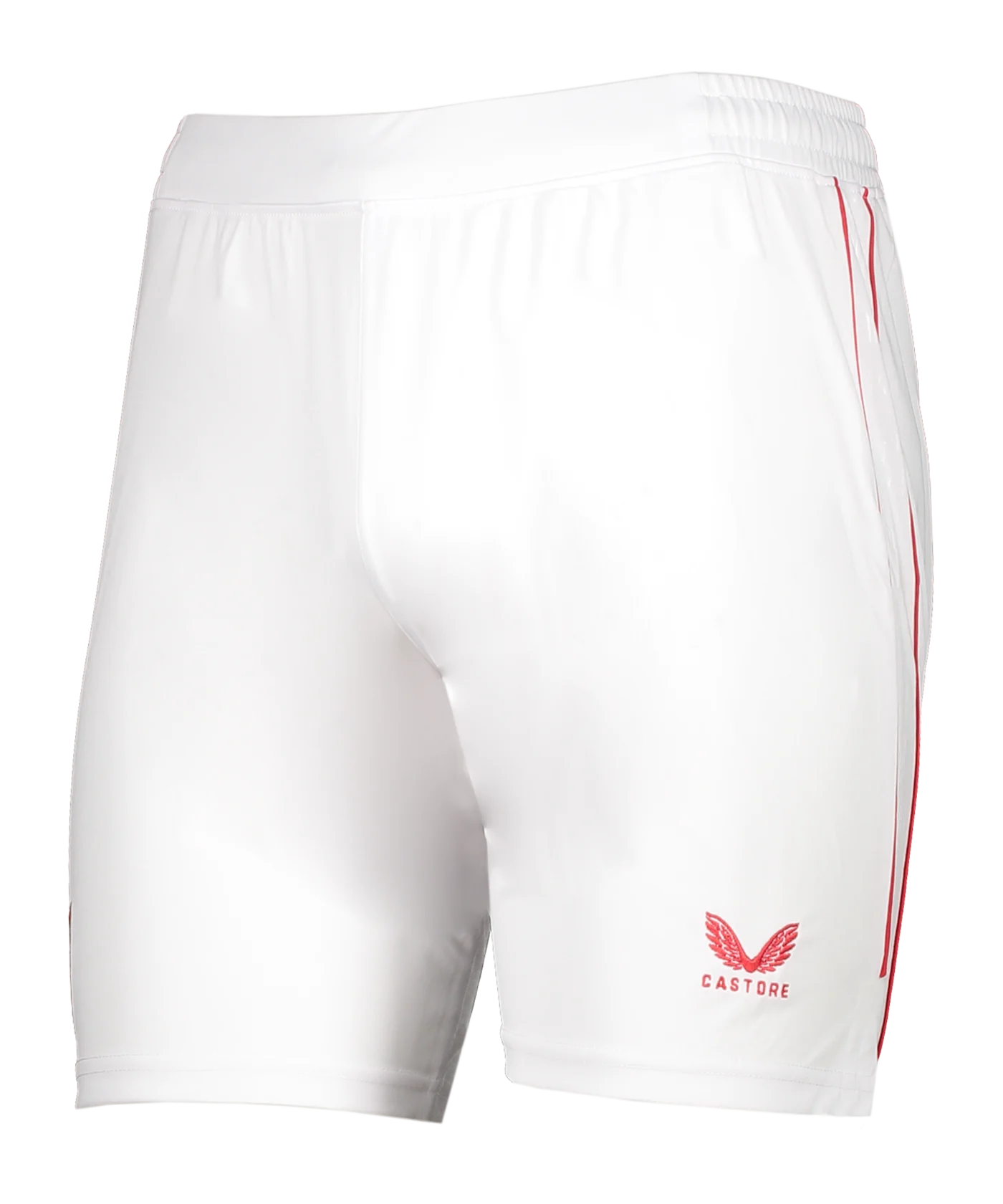 Castore FC Sevilla Short Home 2023/2024 Kids Weiss Rot F029