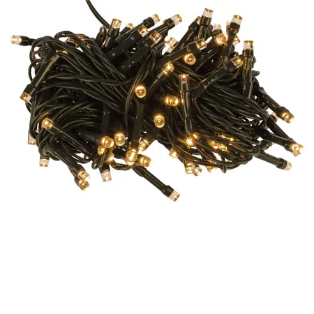 Idena 80er LED Lichterkette, warmweiß, innen und außen, 8 Funktionen, batterieb., Timer