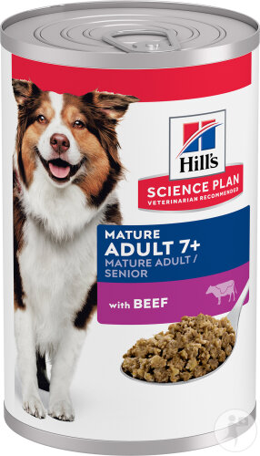 Hill’s Science Plan Pâtée Pour Chien Mature +7 Au Bœuf 12x370g